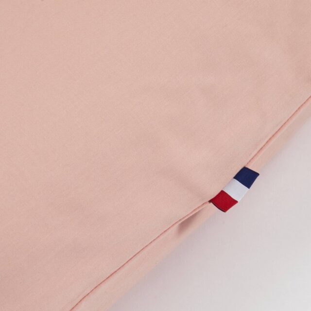 Atelier Morphée - Housse de traversin plat rose (Lot de 2)