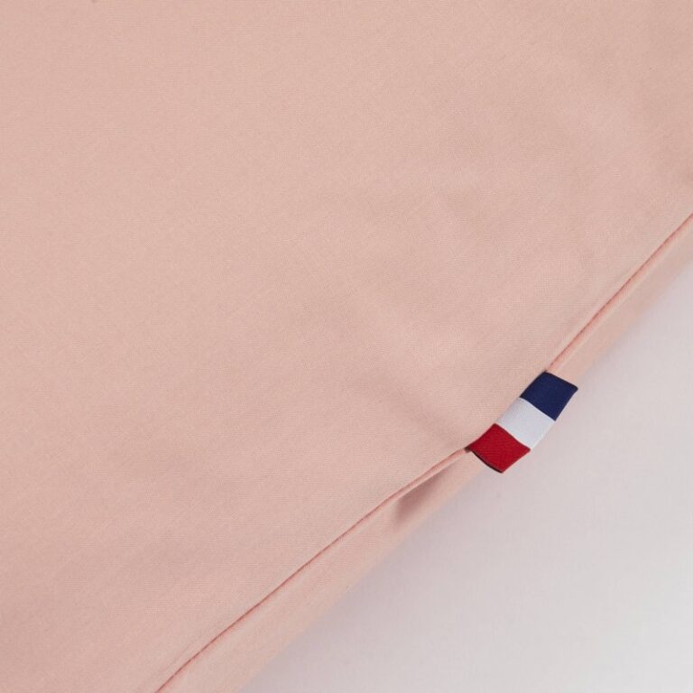 Atelier Morphée - Housse de traversin plat rose (Lot de 2)