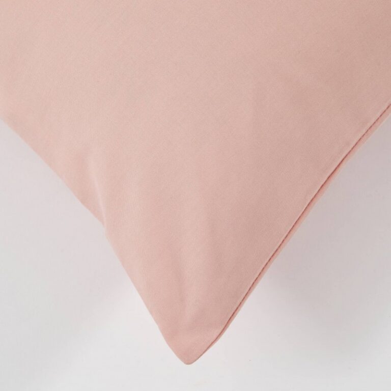 Atelier Morphée - Housse de traversin plat rose (Lot de 2)