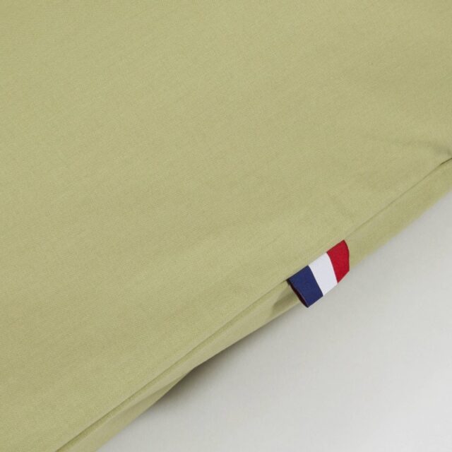 Atelier Morphée - Housse de traversin plat vert (Lot de 2)