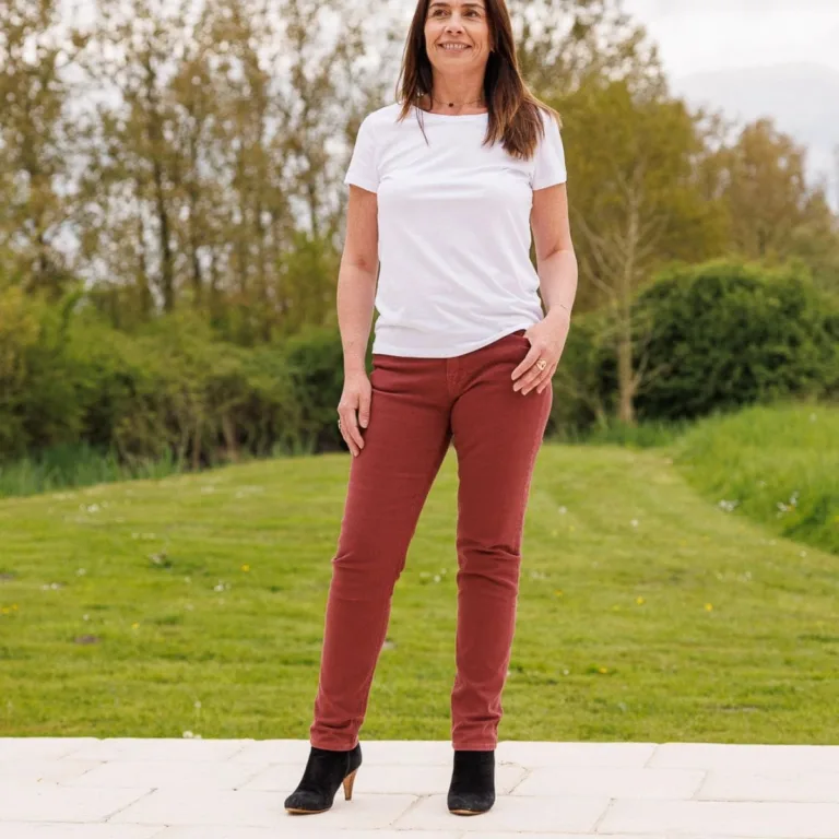 PALÂBA - Jean français Femme bordeaux