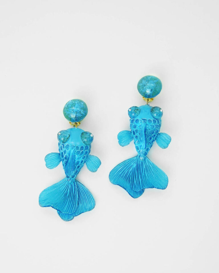 Ciléa Paris - Boucles d’oreilles pendantes poisson Koï