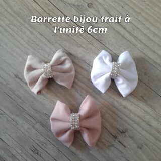 Barrette a l’unité bijou trait nœud 6cm par la marque La Fabrique À DeDeuh La Fabrique À DeDeuh - Barrette a l’unité bijou trait nœud 6cm