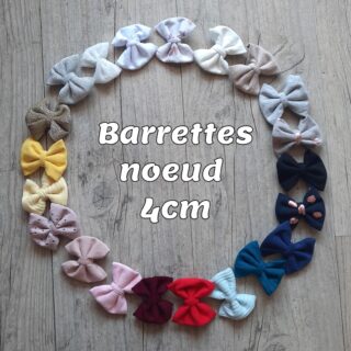 Barrette a l’unité nœud 4cm par la marque La Fabrique À DeDeuh La Fabrique À DeDeuh - Barrette a l’unité nœud 4cm