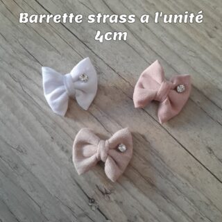 La Fabrique À DeDeuh - Barrette a l’unité strass nœud 4cm
