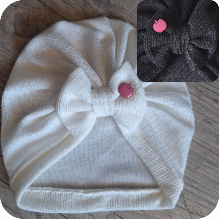 La Fabrique A DeDeuh - ÉDITION LIMITÉE : Blanche Neige : Turban en tissus maille noeud ou buns 2 couleurs