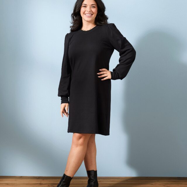 Lemahieu - La petite robe manches longues - Noire - Femme