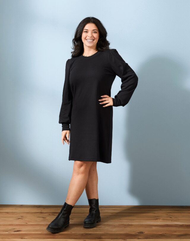 Lemahieu - La petite robe manches longues - Noire - Femme