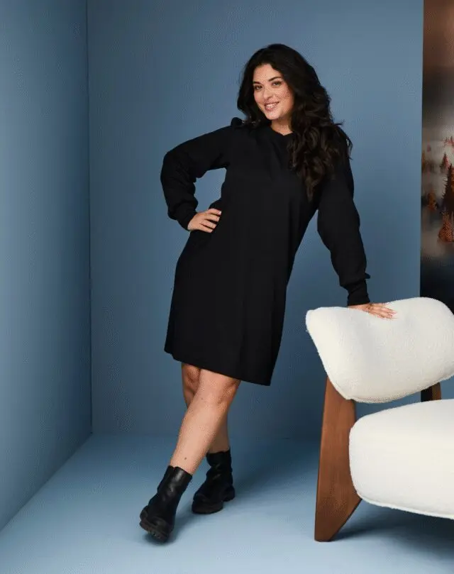 Maison Lemahieu - La petite robe manches longues – Noire – Femme