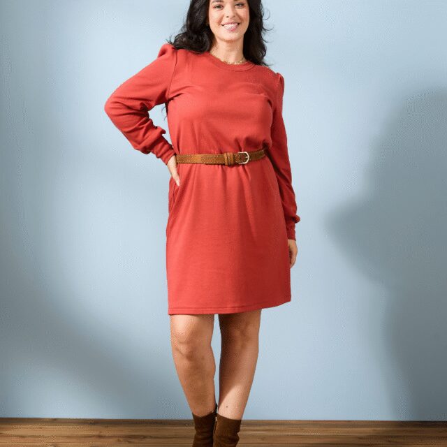 Lemahieu - La petite robe manches longues - Tomette - Femme