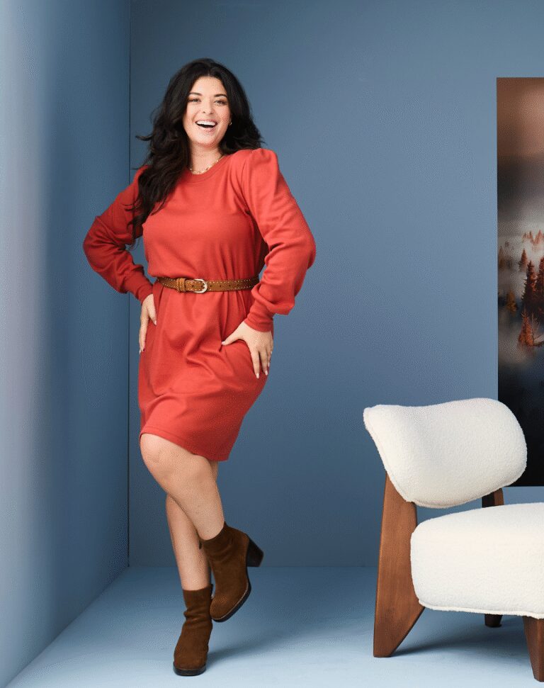 Lemahieu - La petite robe manches longues - Tomette - Femme