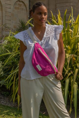 MAISON MALLOW - Sac Banane Rose Fuchsia