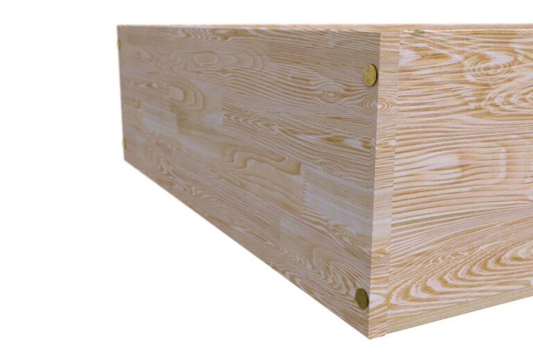 ABC MEUBLES - Lit coffre 90x190 - 1 place bois massif