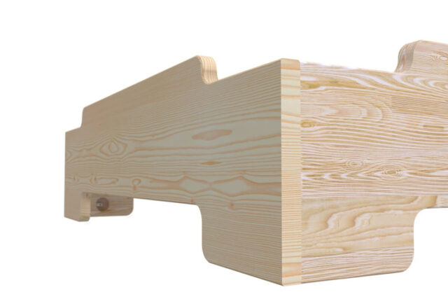 ABC MEUBLES - Lit Empilable 90x200 - 1 place en Bois Massif