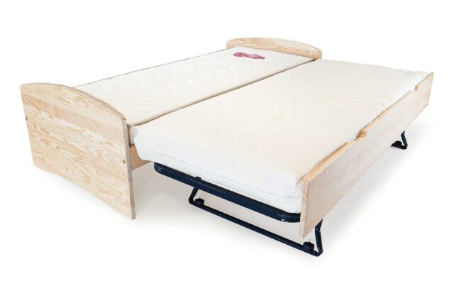 ABC MEUBLES - Lit gigogne 80x200 Happy pin massif