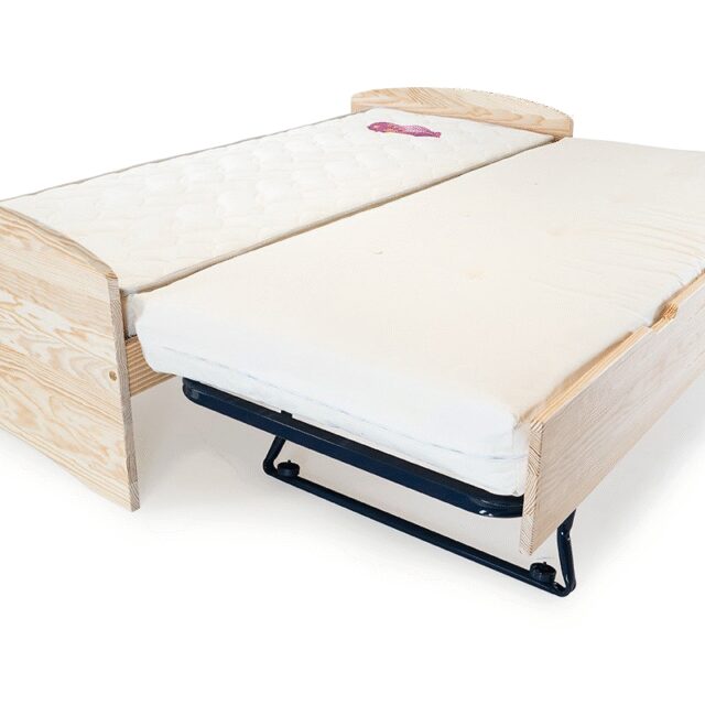 ABC MEUBLES - Lit gigogne 80x200 Happy pin massif