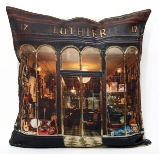 Maron Bouillie - Housse de coussin Paris – made in France – Luthier