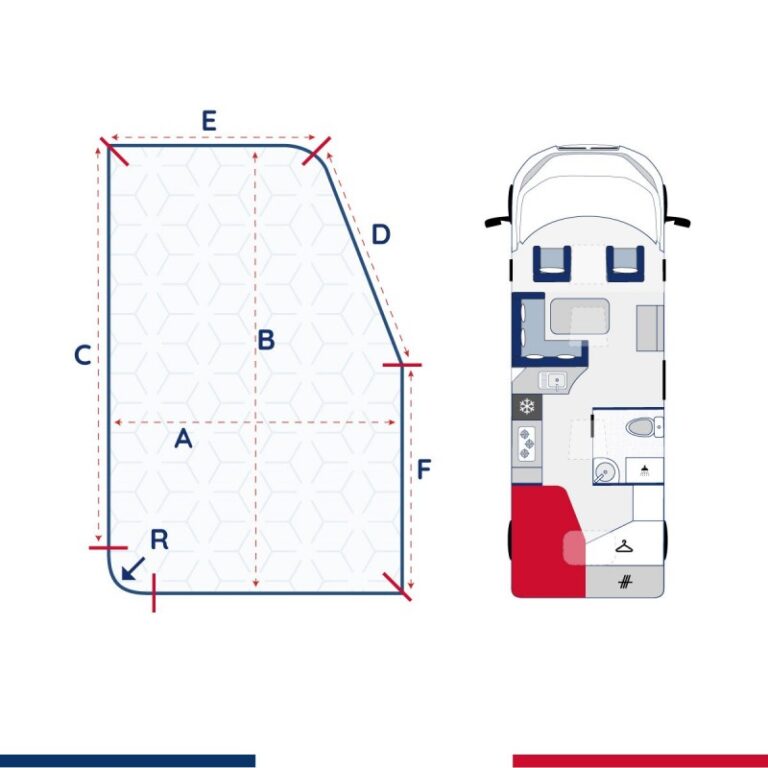 Atelier Morphée - Matelas de côté pour camping car Félicie (Gauche)