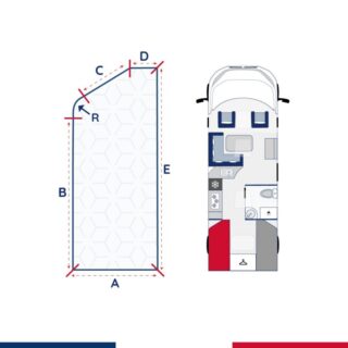 L’Atelier de Morphée - Matelas camping car lit jumeau Leontine (Gauche)