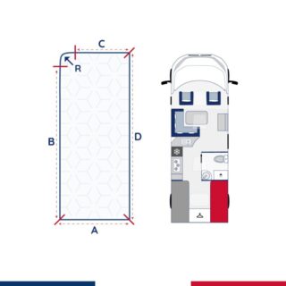 Matelas Raymond pour lit jumeau camping car (Droite) par la marque L’Atelier de Morphée L’Atelier de Morphée - Matelas Raymond pour lit jumeau camping car (Droite)