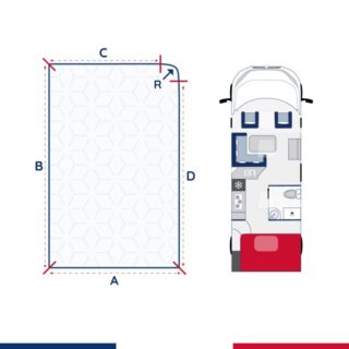 L’Atelier de Morphée - Matelas camping car lit transversal Arsène (Droite)