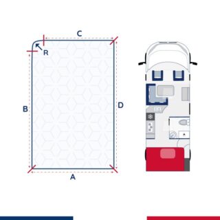 L’Atelier de Morphée - Matelas camping car lit transversal Arsène (Gauche)