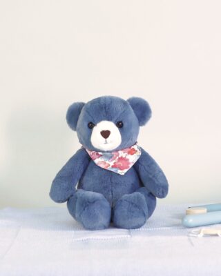 Pamplemousse Peluches - Peluche Ours Maurice Bleu