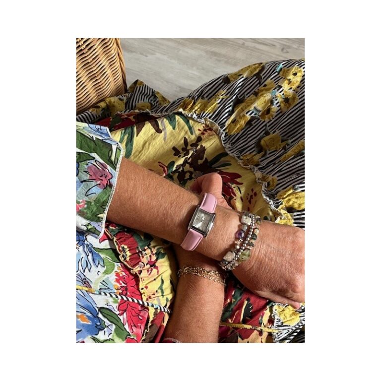 Menthe à l'eau - Montre Femme La Rectangle bracelet cuir Rose Pastel fond argent – Rose
