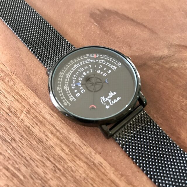 Menthe à l'eau - Montre Mixte La Rapporteuse maille noire