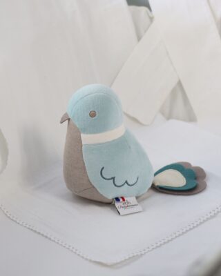 Pamplemousse Peluches - Oiseau musical Bleu