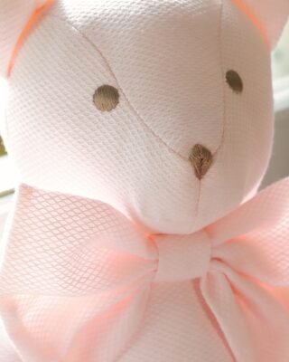 Pamplemousse Peluches - Peluche Ours Piqué Rose