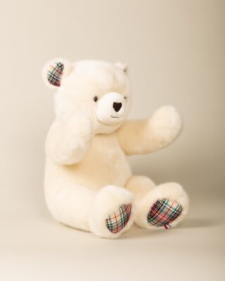 Pamplemousse Peluches - Peluche Grand Ours Robert Beige Ecossais