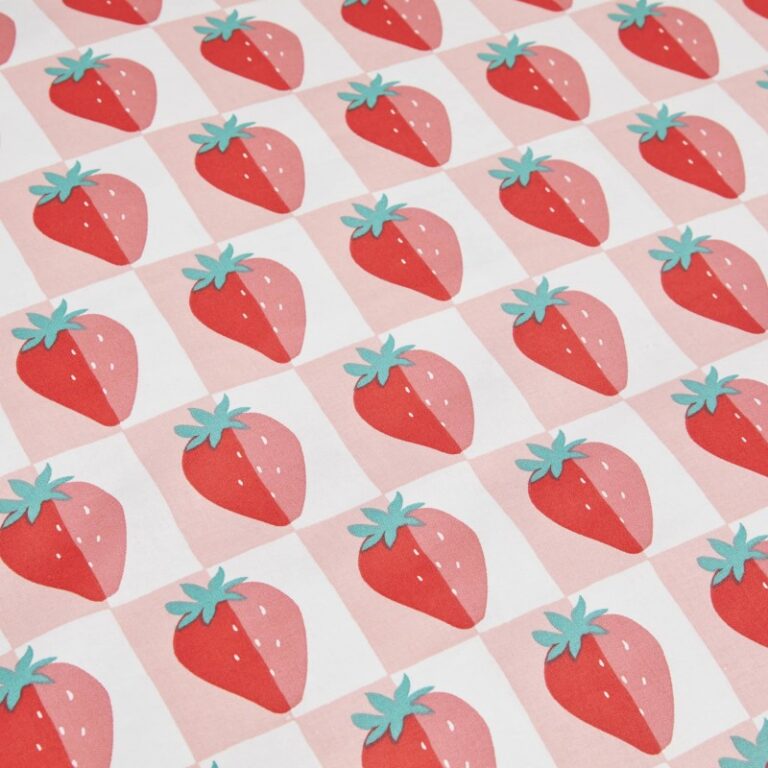 Atelier Morphée - Parure de lit Fraises