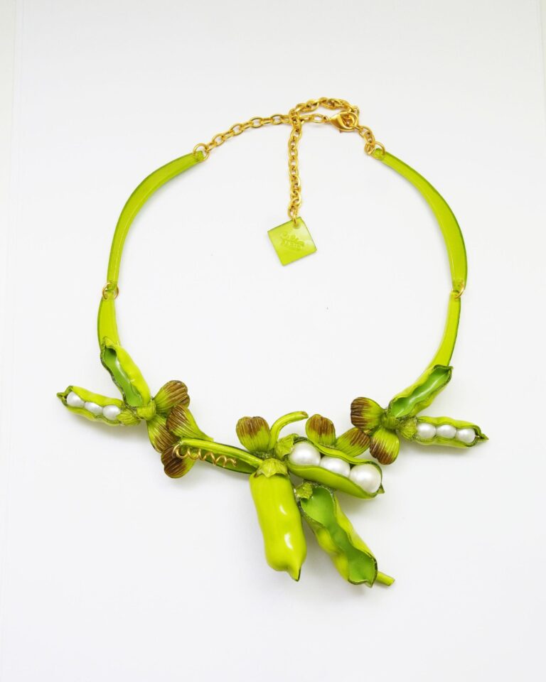 Ciléa Paris - Collier fantaisie femme original Petits Pois - Maxi