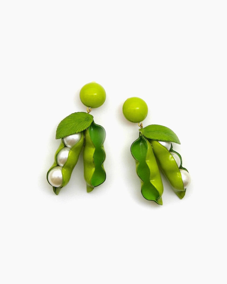 Ciléa Bijoux - Boucles d'oreilles bijoux Petits Pois - Maxi
