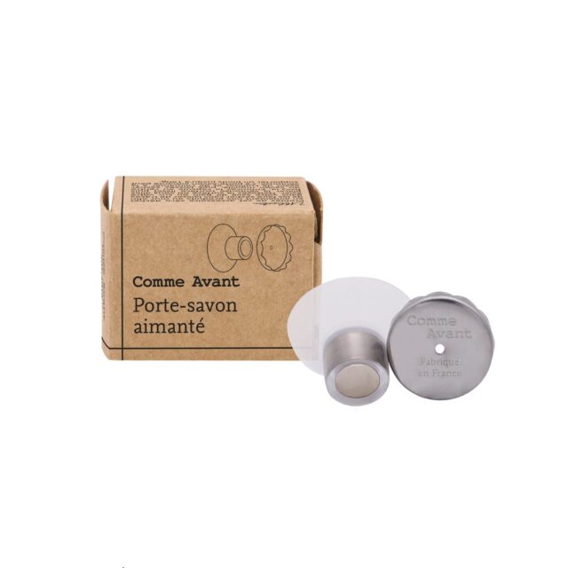 Comme Avant - Porte-Savon Aimanté en Acier Inoxydable - Ventouse Savon & Shampoing