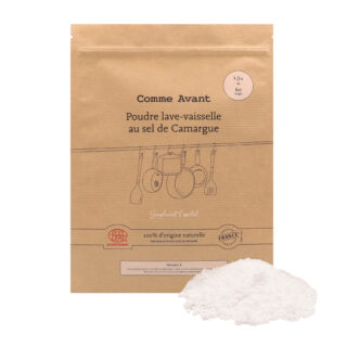 Poudre lave-vaisselle au sel de Camargue – Version 3 par la marque Comme Avant Comme Avant - Poudre lave-vaisselle au sel de Camargue – Version 3