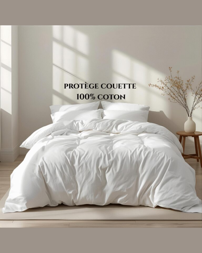 Blanc de Gerardmer - Protège couette 100% coton