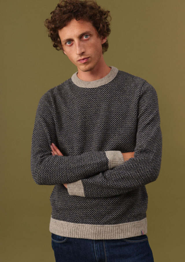 Montlimart - PULL ALENTOUR ANTHRA/GRIS/MARINE