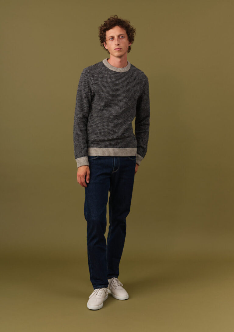 Montlimart - PULL ALENTOUR ANTHRA/GRIS/MARINE