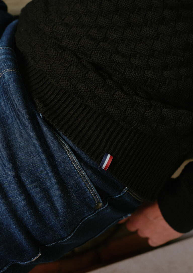 Montlimart - PULL DAMIER NOIR