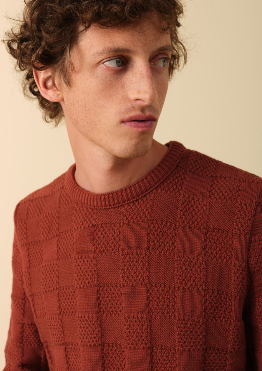 pull mosaique terracotta Montlimart - PULL MOSAIQUE TERRACOTTA