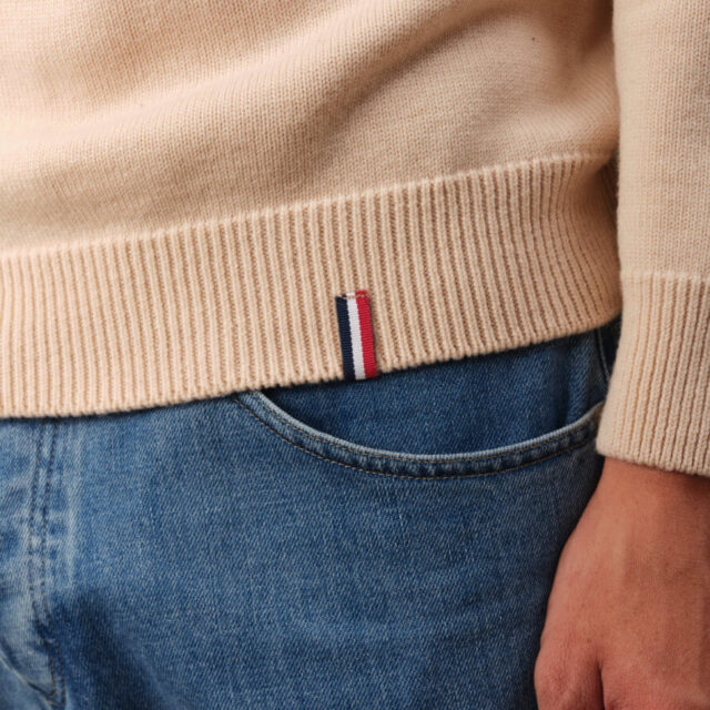 Montlimart - PULL SIGNE BEIGE CLAIR