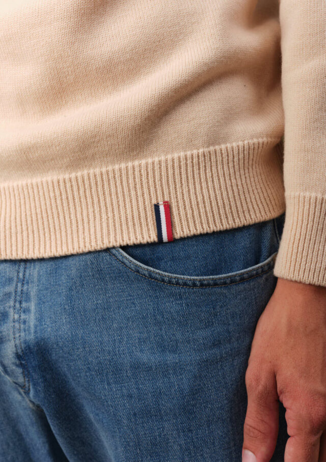 Montlimart - PULL SIGNE BEIGE CLAIR