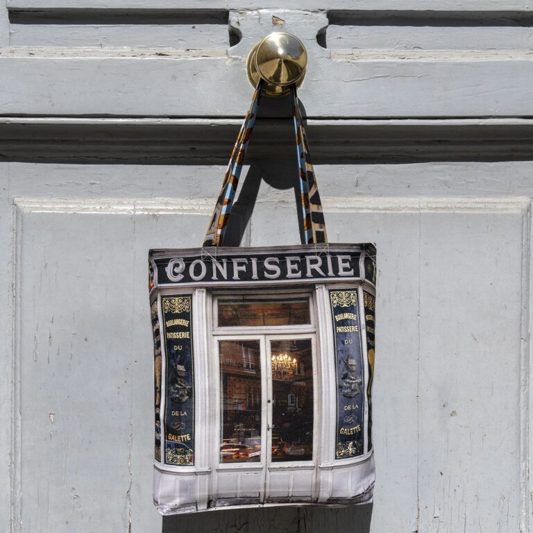Maron Bouillie - sac tote bag Paris Confiserie Boulangerie du moulin de la galette