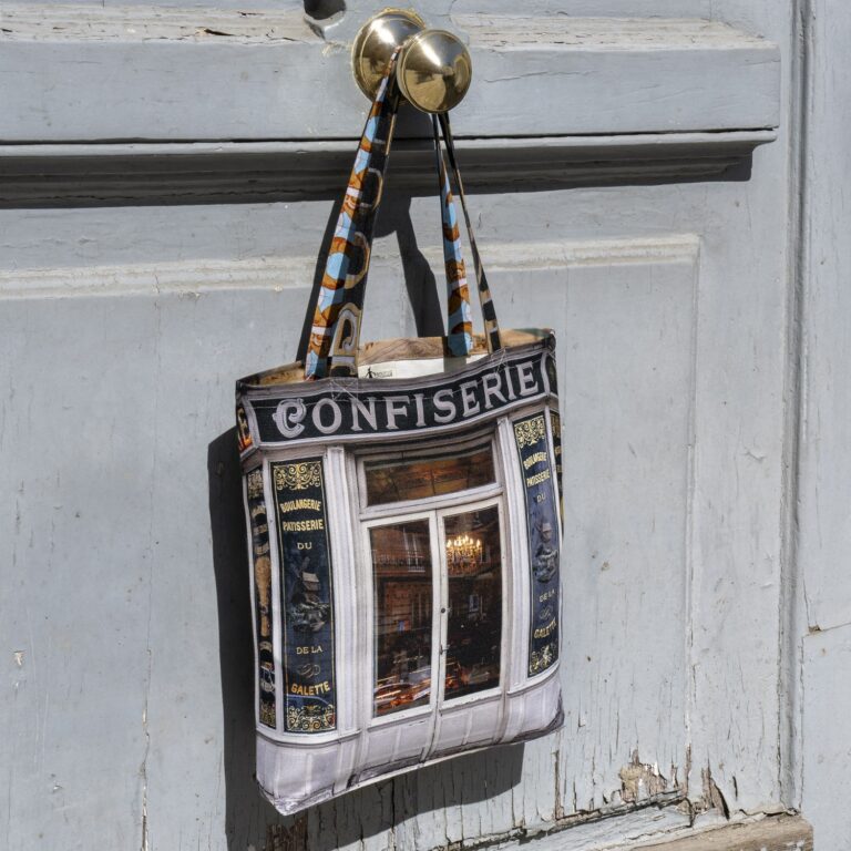 Maron Bouillie - sac tote bag Paris Confiserie Boulangerie du moulin de la galette