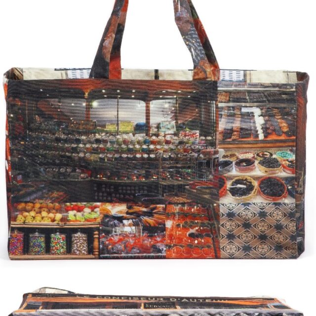 Maron Bouillie - Sac Cabas Paris rétro Le Confiseur d'Auteuil Maron Bouillie