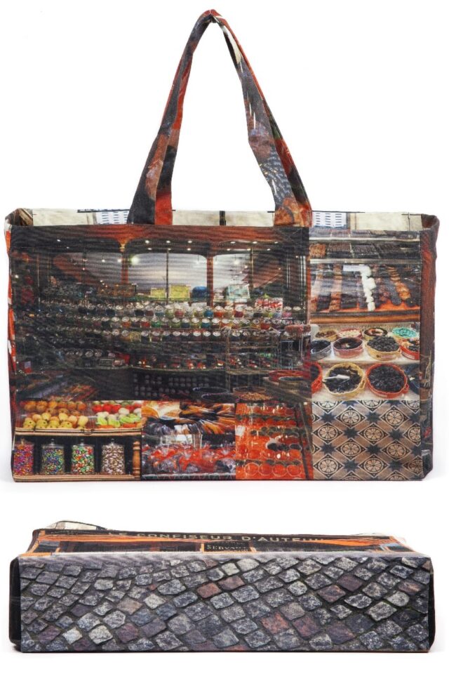 Maron Bouillie - Sac Cabas Paris rétro Le Confiseur d'Auteuil Maron Bouillie