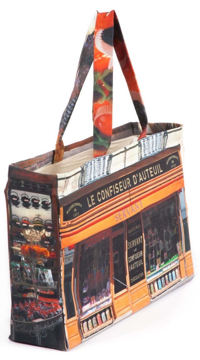 Maron Bouillie - Sac Cabas Paris rétro Le Confiseur d'Auteuil Maron Bouillie