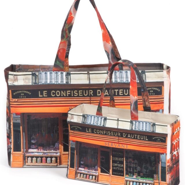 Maron Bouillie - Sac Cabas Paris rétro Le Confiseur d'Auteuil Maron Bouillie
